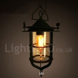 Retro Vintage Metalen 1 Lichts Hanglamp