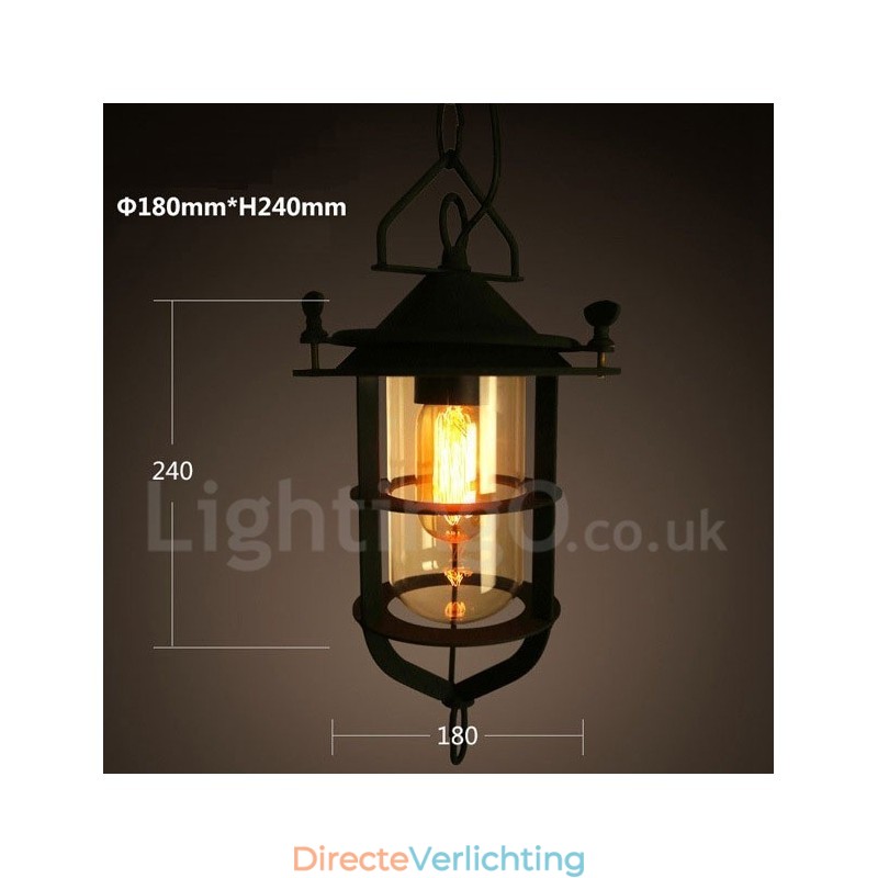 Retro Vintage Metalen 1 Lichts Hanglamp