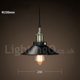 Retro Vintage Metalen 1 Lichts Hanglamp