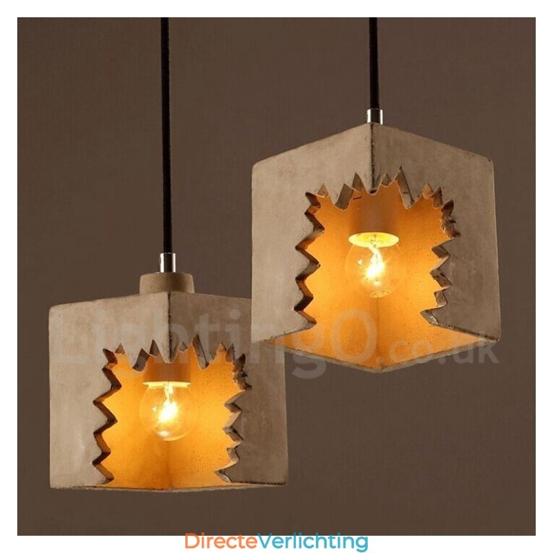 Moderne, eigentijdse betonnen hanglamp