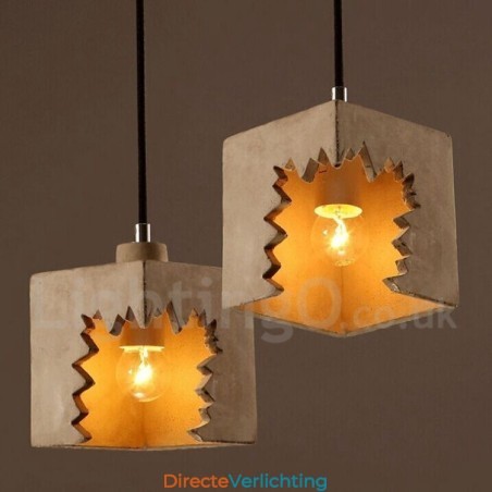 Moderne, eigentijdse betonnen hanglamp Moderne, eigentijdse betonnen hanglamp