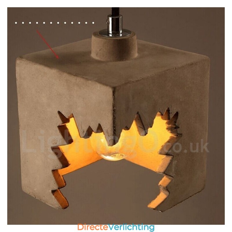 Moderne, eigentijdse betonnen hanglamp