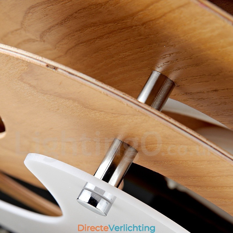 Houten plafondlamp