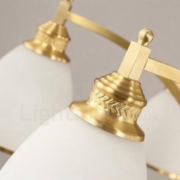 3-lichts rustieke lodge geïntegreerde metalen koperen kroonluchter