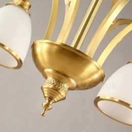 10 Licht Rustieke Lodge Geïntegreerde Metalen Koperen Kroonluchter