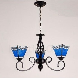 3-lichts mediterrane stijl geïntegreerde metalen kroonluchter