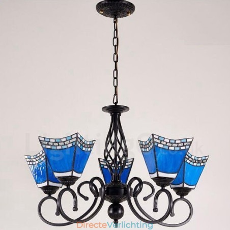 5-lichts mediterrane stijl geïntegreerde metalen kroonluchter 5-lichts mediterrane stijl geïntegreerde metalen kroonluchter