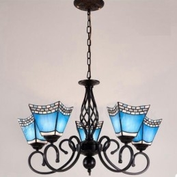5-lichts mediterrane stijl geïntegreerde metalen kroonluchter