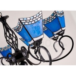 8-lichts mediterrane stijl geïntegreerde metalen kroonluchter