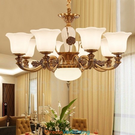 8-lichts traditionele klassieke geïntegreerde metalen luxe kroonluchter 8-lichts traditionele klassieke geïntegreerde metalen luxe kroonluchter