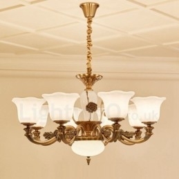 8-lichts traditionele klassieke geïntegreerde metalen luxe kroonluchter
