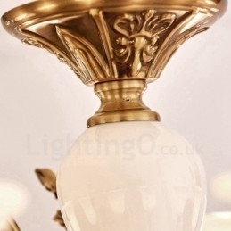 8-lichts traditionele klassieke geïntegreerde metalen luxe kroonluchter