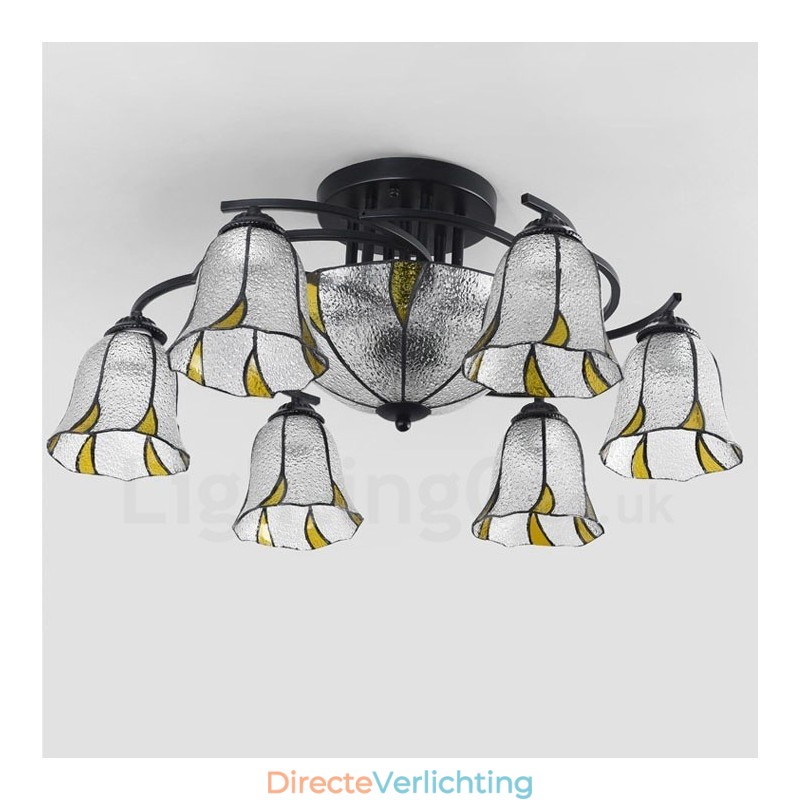 9-lichts mediterrane stijl geïntegreerde metalen badkamerkroonluchter