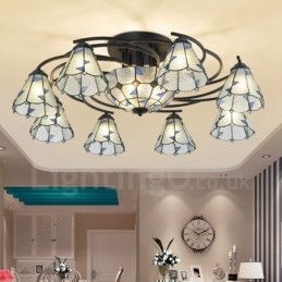 11 Lichts Mediterrane Stijl Geïntegreerde Badkamer Metalen Kroonluchter