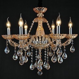 Kroonluchter Kristal Traditioneel Klassiek Glas 6 Licht