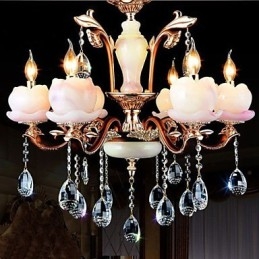 Europese stijl luxe zinklegering jade kristal hanger