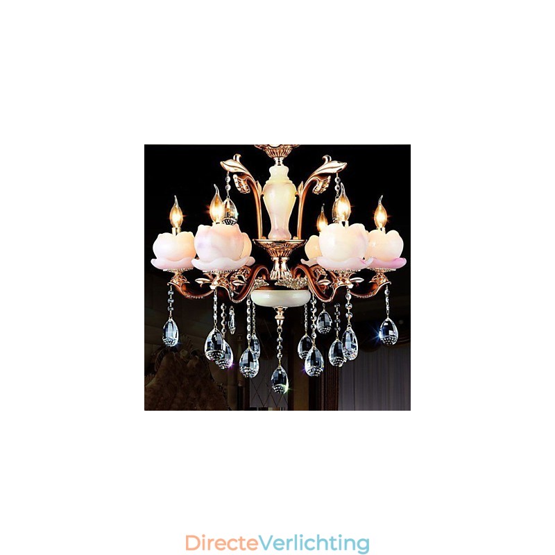 Europese stijl luxe zinklegering jade kristal hanger