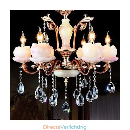 Europese stijl luxe zinklegering jade kristal hanger Europese stijl luxe zinklegering jade kristal hanger