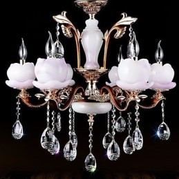 Europese stijl luxe zinklegering jade kristal hanger