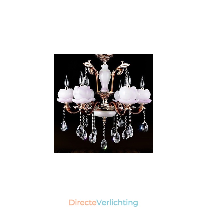 Europese stijl luxe zinklegering jade kristal hanger