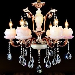 Europese stijl luxe zinklegering jade kristal hanger