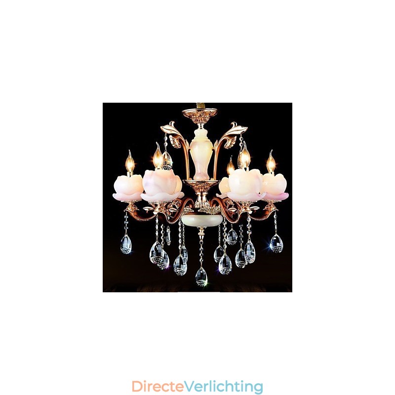 Europese stijl luxe zinklegering jade kristal hanger