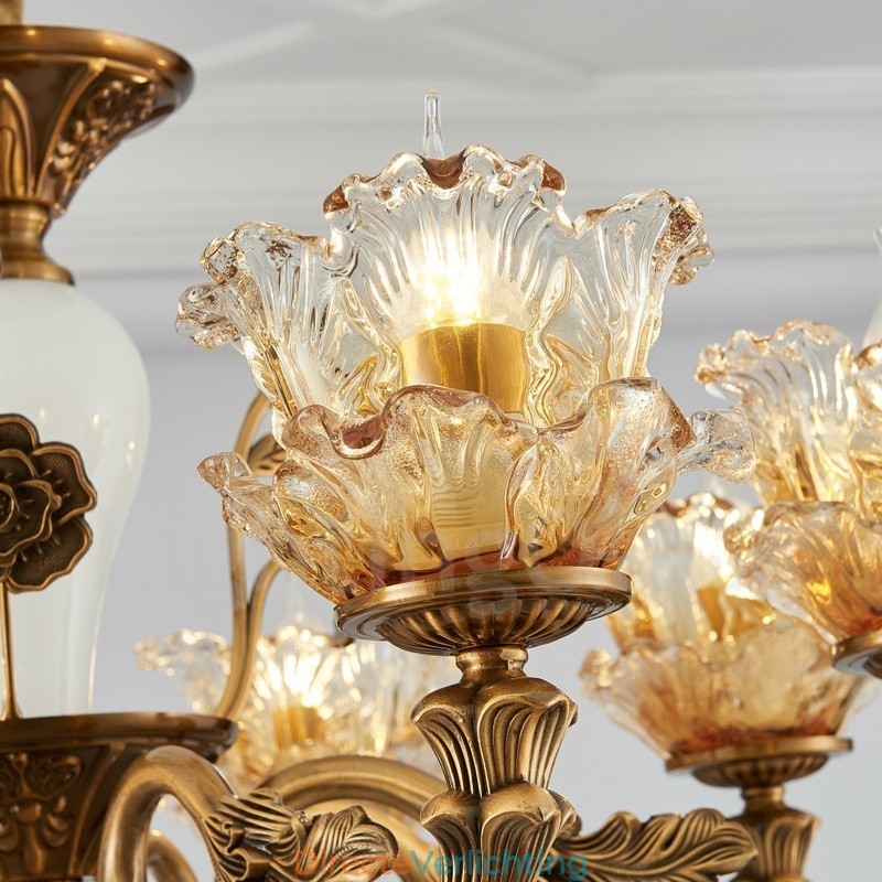 15 Lichts Traditionele Klassieke Geïntegreerde Metalen Kroonluchter
