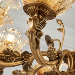 15 Lichts Traditionele Klassieke Geïntegreerde Metalen Kroonluchter