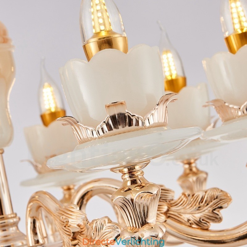 8-lichts traditionele klassieke geïntegreerde metalen kroonluchter