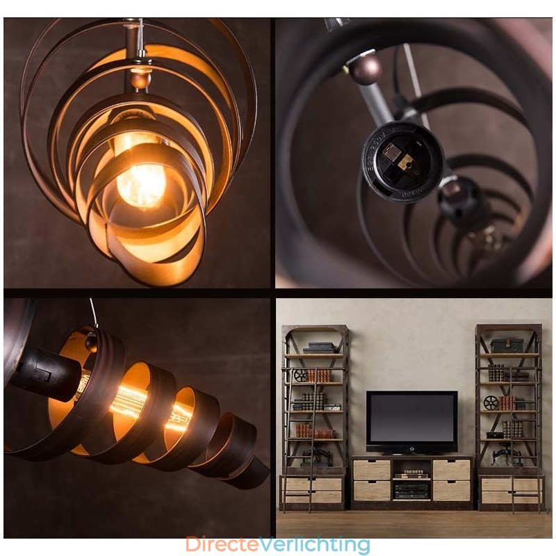 Retro ijzeren lamp moderne minimalistische industriële stijl kroonluchter