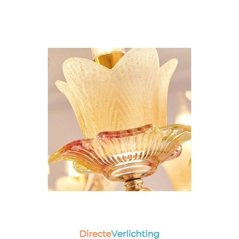 6-lichts traditionele klassieke geïntegreerde metalen kroonluchter