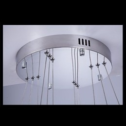 Hanglamp Moderne Verlichting Warm Wit Drie Ringen D204060 Transparante K9 Grote Kristallen Plafondlampen