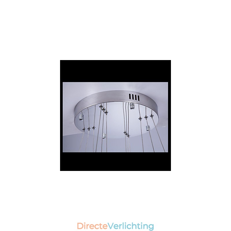 Hanglamp Moderne Verlichting Warm Wit Drie Ringen D204060 Transparante K9 Grote Kristallen Plafondlampen