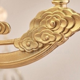 6-lichts traditionele klassieke geïntegreerde metalen luxe kroonluchter