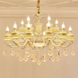 15 Lichts Traditionele Klassieke Geïntegreerde Metalen Kroonluchter