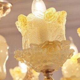 6-lichts traditionele klassieke geïntegreerde metalen kroonluchter