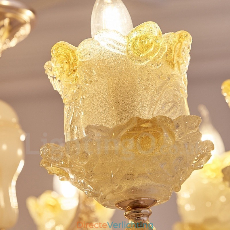 6-lichts traditionele klassieke geïntegreerde metalen kroonluchter