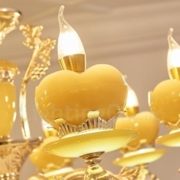 6-lichts traditionele klassieke geïntegreerde metalen kroonluchter