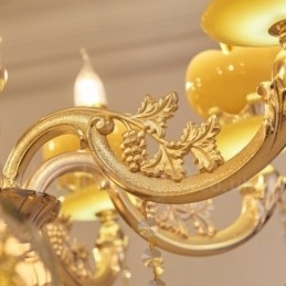 6-lichts traditionele klassieke geïntegreerde metalen kroonluchter