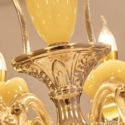 6-lichts traditionele klassieke geïntegreerde metalen kroonluchter