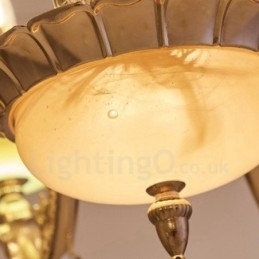 6-lichts traditionele klassieke geïntegreerde metalen kroonluchter