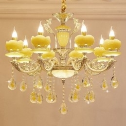 8-lichts traditionele klassieke geïntegreerde metalen kroonluchter