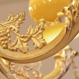 15 Lichts Traditionele Klassieke Geïntegreerde Metalen Kroonluchter