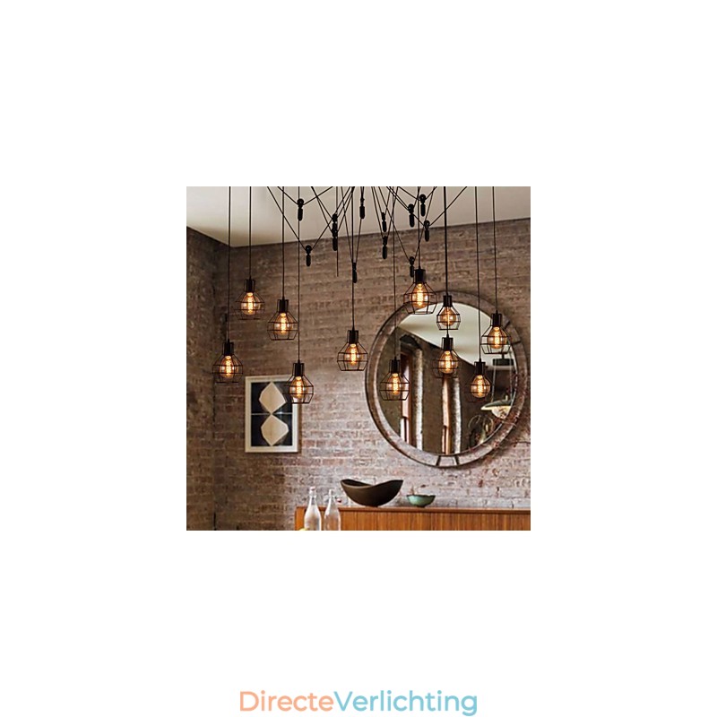 Creatieve Amerikaanse stijl hanglamp met 12 lampen