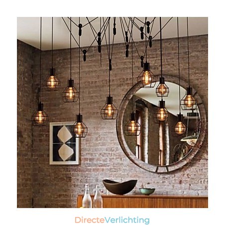 Creatieve Amerikaanse stijl hanglamp met 12 lampen Creatieve Amerikaanse stijl hanglamp met 12 lampen