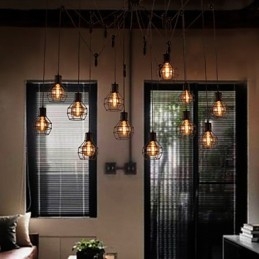 Creatieve Amerikaanse stijl hanglamp met 12 lampen