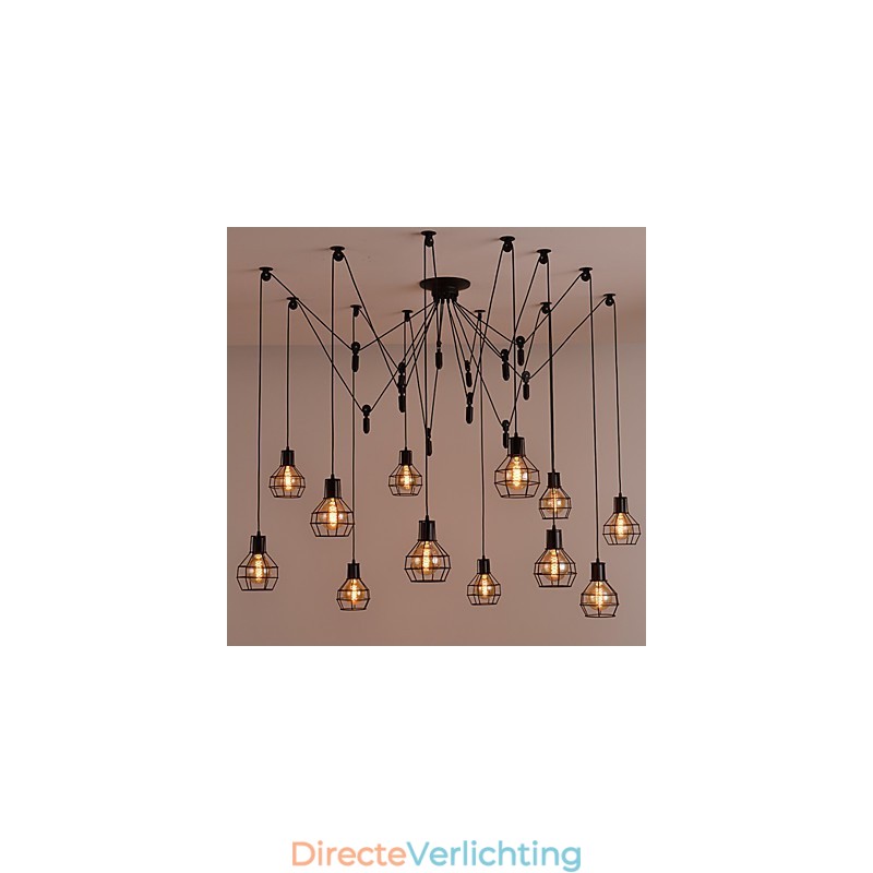 Creatieve Amerikaanse stijl hanglamp met 12 lampen