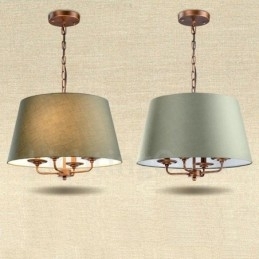 4-lichts rustieke lodge geïntegreerde metalen kroonluchter