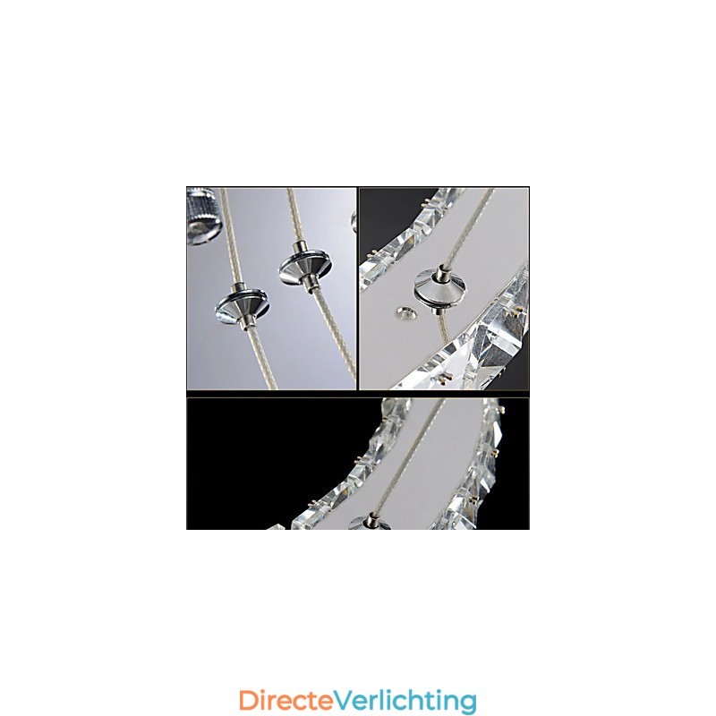 Kristallen hanglamp moderne verlichting drie ringen D204060 K9 grote kristallen plafondlampen armaturen