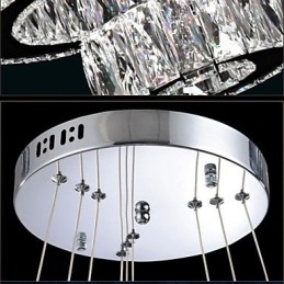 Kristallen hanglamp moderne verlichting drie ringen D204060 K9 grote kristallen plafondlampen armaturen